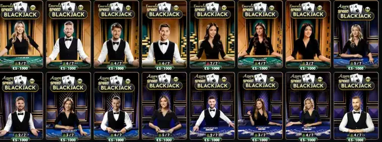 Étapes d’une partie diffusée en streaming depuis une table avec croupier